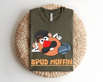 Chemise spud muffin, t-shirt graphique Toy Story pomme de terre, chemise nostalgie rétro des années 90