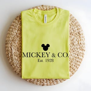 Mickey And Co Shirt, Vintage Disney T-shirt, Minimalist Mickey Tee, Est 1928 Disney Shirt, Disneyland Trip Apparel, Aesthetic Disney Gift bild 5