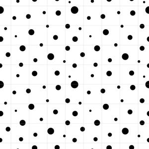 Motif à pois SVG, fond à pois noir et blanc, fond en pointillé sans couture, Texture à pois (téléchargement instantané)