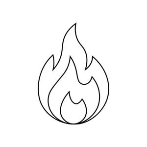 Flammkontur SVG, Eldflamma Klippfil