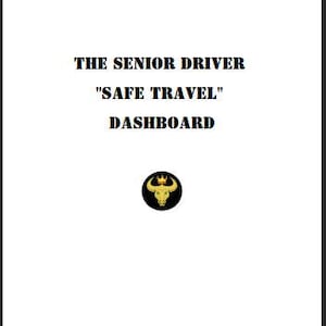 Senior Driver Safe Travel Dashboard: Emergency Binder, Accident Protocol (PDF)