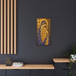 Madonna and Child Icon Matte Canvas Framed | Religious Wall Art, 16"x32" image 8