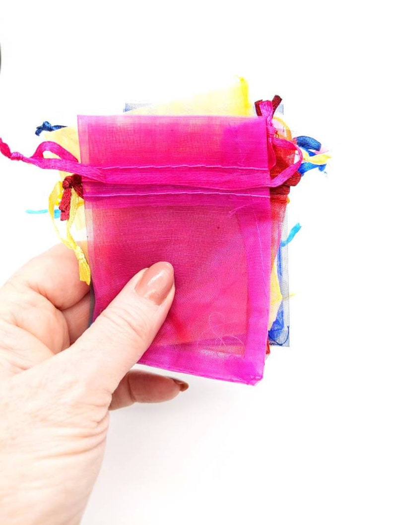 BULK LOT 100 x small organza bags 7cm x 9cm your choice of Etsy