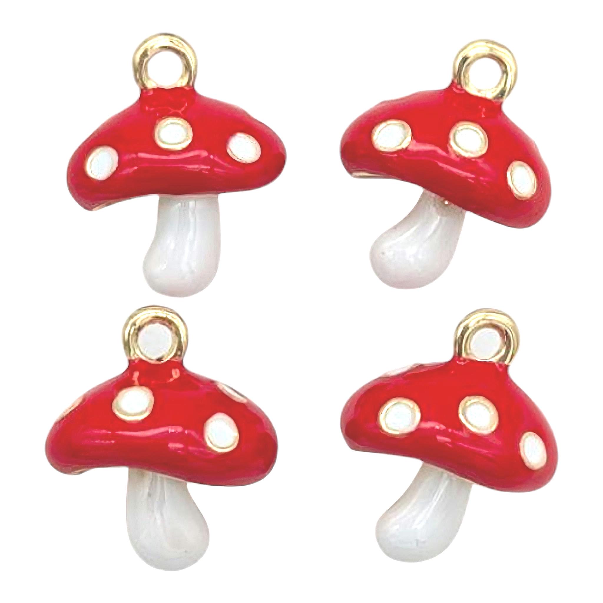 Fashion Bracelets & Charms Mushroom/Toadstool Charm - 15.5x11.5mm