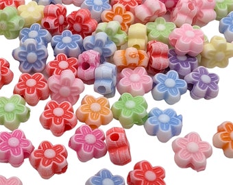 100pcs mini flower  beads