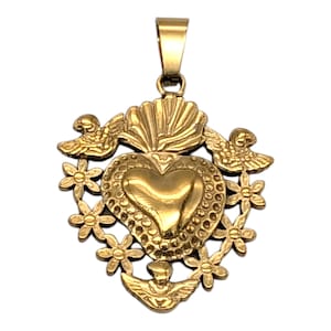 Stunning Ex-voto sacred heart charms.