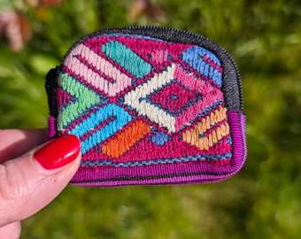 Beautiful handmade mini padded zip pouch