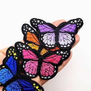 Beautiful butterfly  patches, available in 8 colours