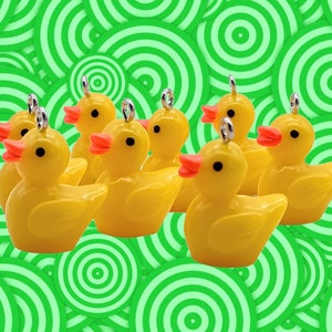 Set of 10 x little duck charms!