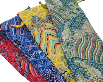 NEW long silk pouches, perfect for picnic cutlery, pencil cases, gift bags and more!