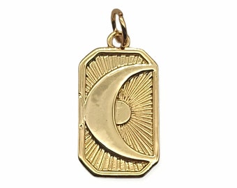 Stunning 18k gold plated moon charms.