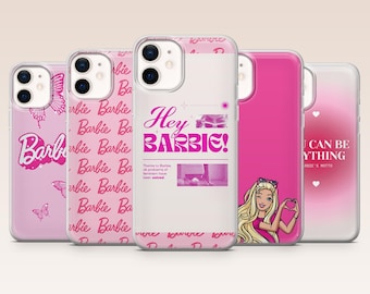 Barbie Phone Case Pink Girly Cover for iPhone 17, 16, 15, 14, 13, 12, Samsung S25, S24, S23, S22,A16,A26,Pixel 10,9A
