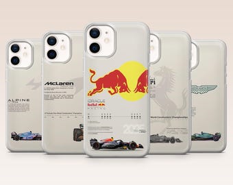 Etui na telefon Formuła 1 Racing Cover do iPhone'a 17, 16, 15, 14, 13, 12, Samsunga S25, S24, S23, S22, A16, A26, Pixela 10, 9A