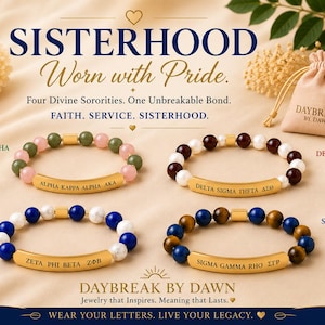 Pulseras de hermandad con el nombre de la hermandad