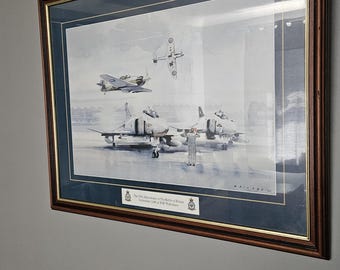 ingelijste limited edition kunstprint ter herdenking van de 50e verjaardag van de Battle of Britain