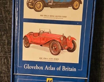 Vintage The Motorist's Gift Box by Prescott-Pickup, 1912 Rolls-Royce Silver Ghost verzamelkaarten set, retro automemorabilia
