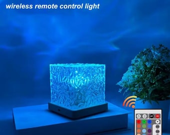 16 Color Night Light Projector, Touch LED Lamp with Remote, USB Powered Dimmable Kids Night Light, Bedroom Decor, Playroom Gift, Party Light