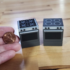 1:24 Scale Modern Dollhouse Oven Miniature Stove Half Scale