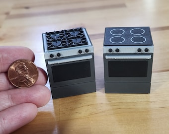 1:24 Scale Modern Dollhouse Oven Miniature Stove Half Scale