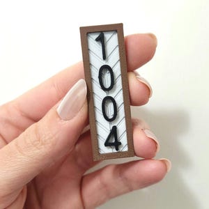 1:12 Custom Dollhouse House Numbers Modern Miniature Decor Farmhouse Style