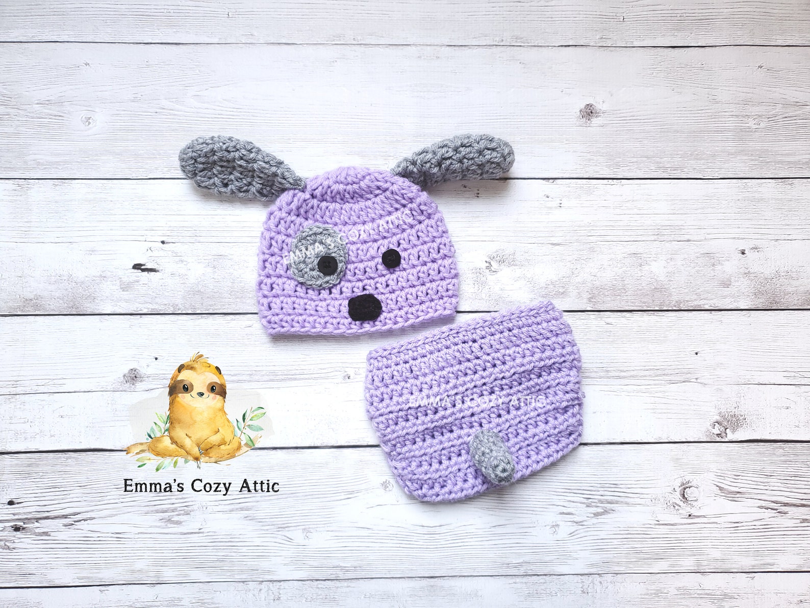 Newborn Puppy Hat Baby Boy Puppy Hat Crochet Puppy Hat Etsy