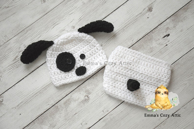 Newborn Puppy Hat Baby Boy Puppy Hat Crochet Puppy Hat Etsy