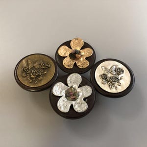 Knobella Metal Butterfly and Floral Cabinet Knob for Kitchen and Bathroom Cottagecore Decor Style