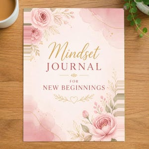 Mindset-Journal für Neuanfänge, Vorlage zur Intentionensetzung (zum Ausdrucken), Arbeitsbuch zur Lebensreflexion, Leitfaden zur Selbstfindung, Tagebuch für das tägliche Schreiben