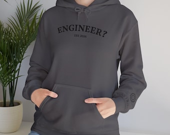 ENGINEER? Hoodie EST. 2026 | Lefty Hardware, Righty Software | Embroidered