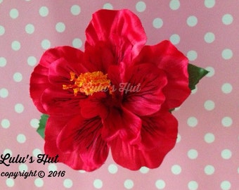 Hibiscus haarclip, haaraccessoires, bloemclip, tropische bloemen