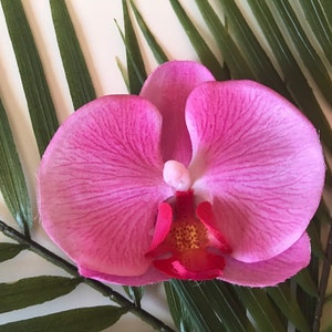 Bright Pink Orchid Hair Clip