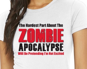 Women's Zombie Apocalypse, Bella and Canvas Fan Favorite t-shirt In Multiple Colors