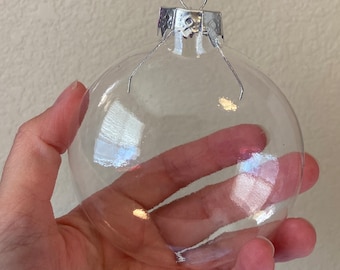 Glass Disc Ornaments (80mm) - Set of 10 - For Painting or Vinyl