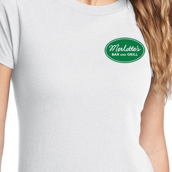 Merlotte's Bar and Grill Waitress Shirt,  Women's White Shirt, True Blood Shirt