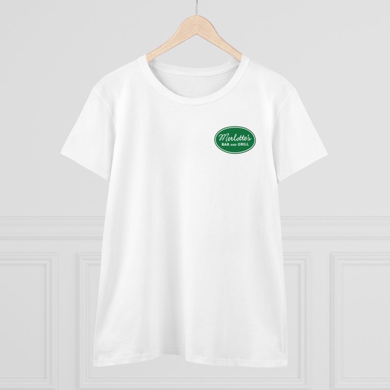 Women's Gildan Heavy Weight Tee, Merlotte's Bar and Grill Waitress Shirt T-Shirt image 4