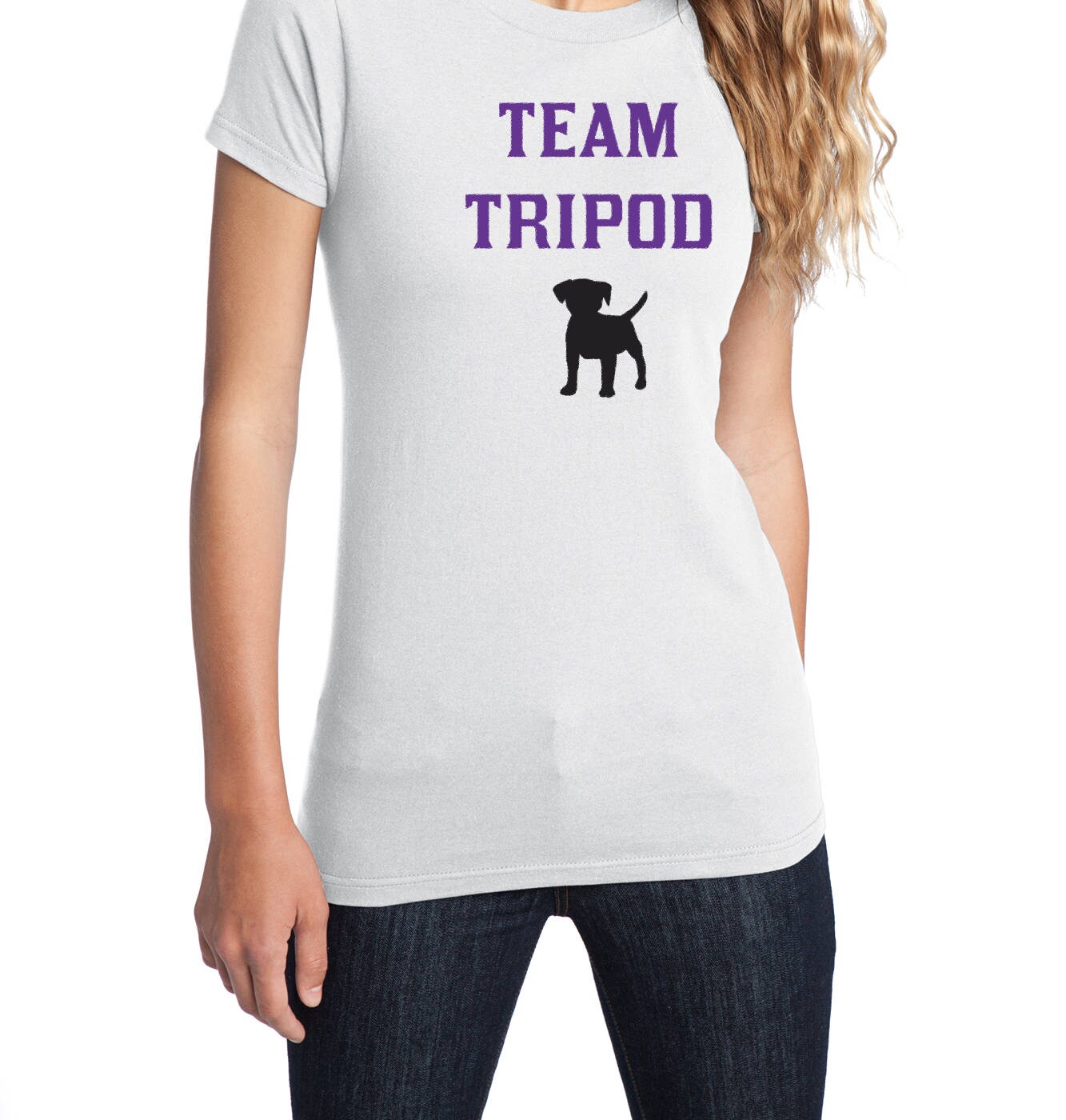 Team Tripod 3 Legged Dog Disabled Dog Tripod Dog Shirt Etsy