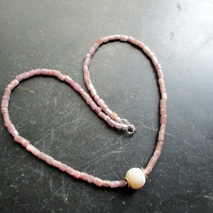 Necklace, gemstone, rhodonite, dark red, sticks, sterling silver, jewelry, women