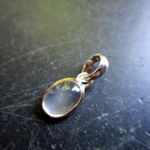 Pendant, drops, moonstone, silver, gold-plated, jewelry, white, bride image 1