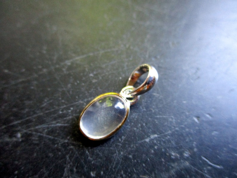 Pendant, drops, moonstone, silver, gold-plated, jewelry, white, bride image 1