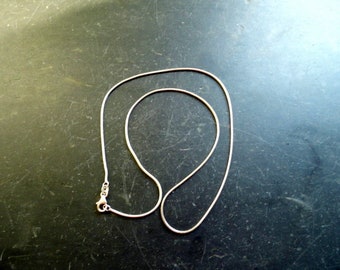 Cadena, cadena de plata, cadena de serpiente. Plata de ley, joyería, hombre, mujer, 50 cm.