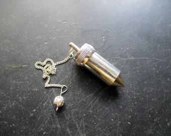 Pendulum, pointed, pointed pendulum, metal, Mermet pendulum, filling pendulum, shaman, Wicca