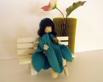 Dolls, Waldorf Artbell Flower, Dolls, Bellflower, Flower, Blue, Dolls, Decoration