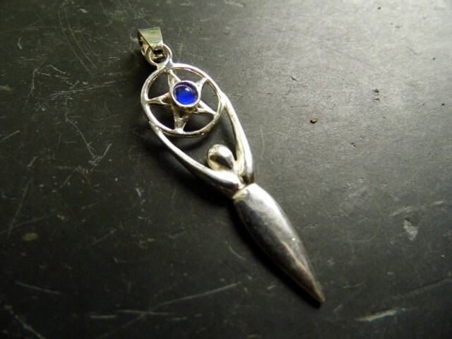 品揃え豊富で Goddess, Gaia, Earth Blue Protection, Pentagram, Mother, シルバー