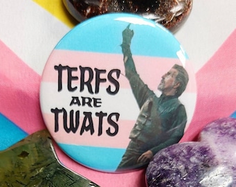 Trans Izzy Hands Pride Button