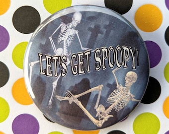 Spoopy Scary Skeletons Button