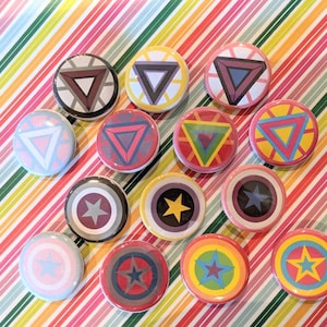 Your Choice of One Iron Man or Captain America Pride Button