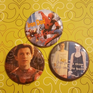 Peter Parker Button Set of Three