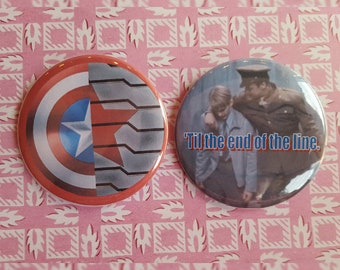 VERKAUF! Steve und Bucky Button Set von Zwei