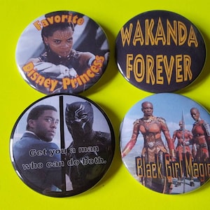 Black Panther Button Set