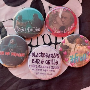 Set of 5 Gentlebeard Buttons